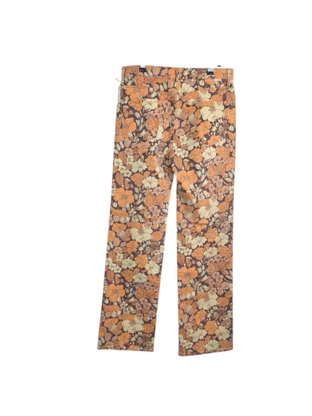 MOTHER The Kick It High Rise Straight Jeans in Orange Blossom, Zip Fly, Size 30 - Picture 2 of 12